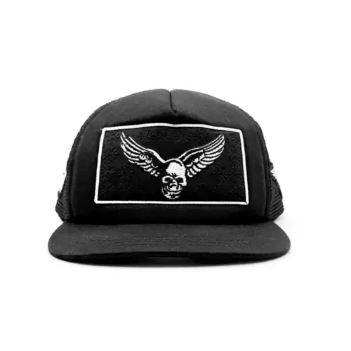 Chrome Hearts Foti Yungblud エアロスミス 刺繍パッチ ブラック トラッカーキャップ