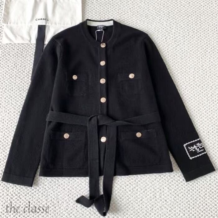CHANEL カシミア カーディガン ベルト