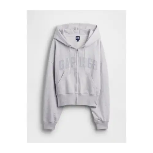 GAP フレンチテリー オーバーサイズ GAP1969ロゴ ジップアップパーカー