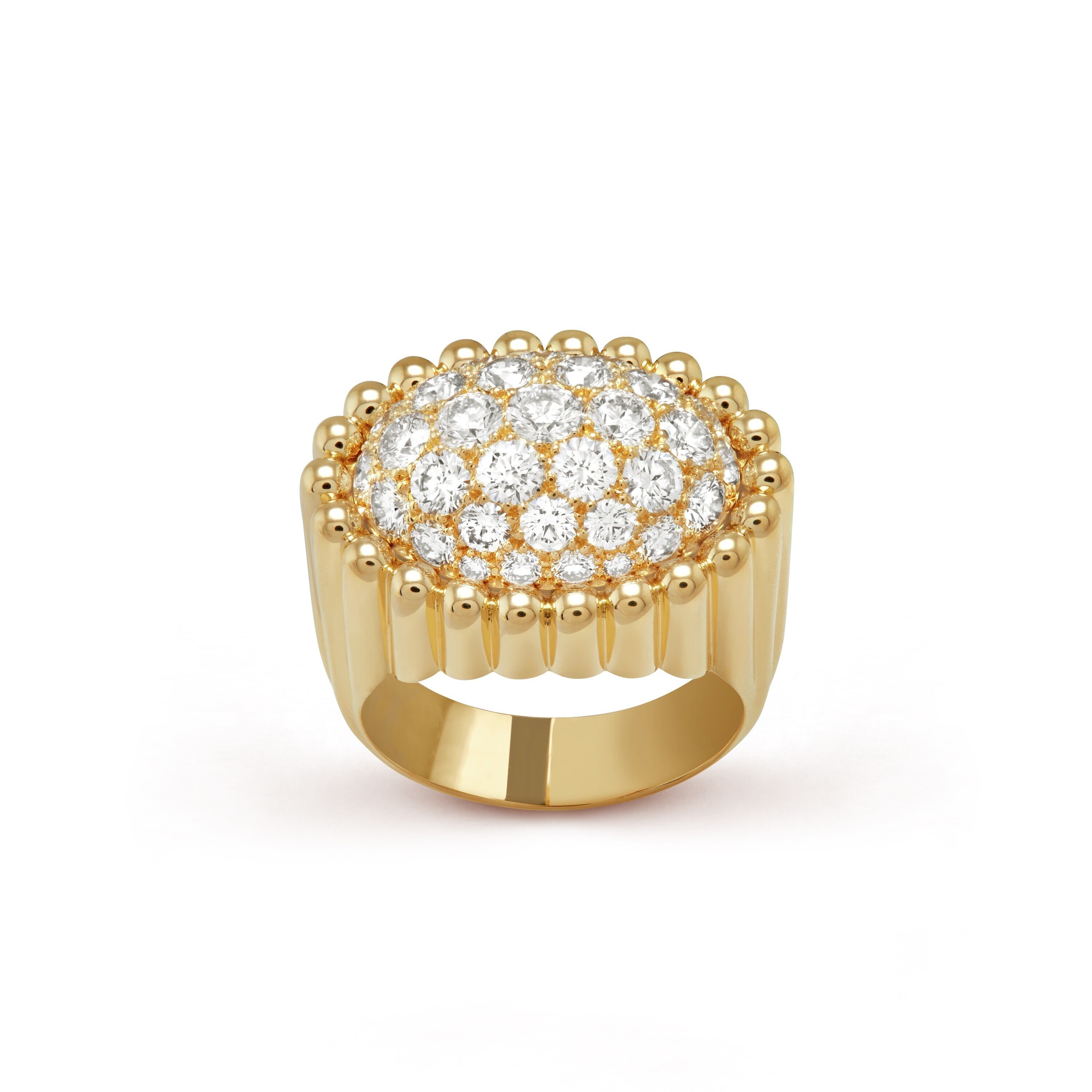 Van Cleef & Arpels ペルレ ダイヤモンド パヴェ リング