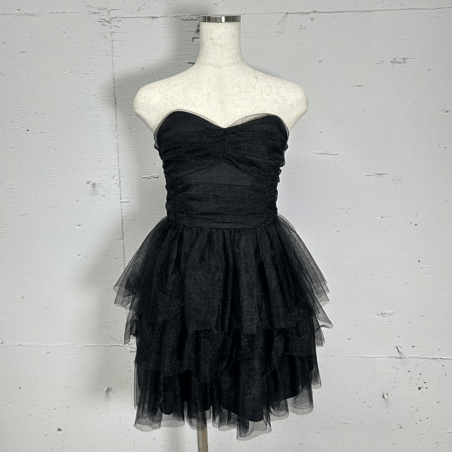provoke tulle mini dress