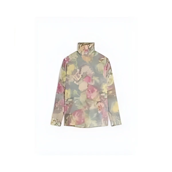 DRIES VAN NOTEN シルクブレンド フローラルシャツ