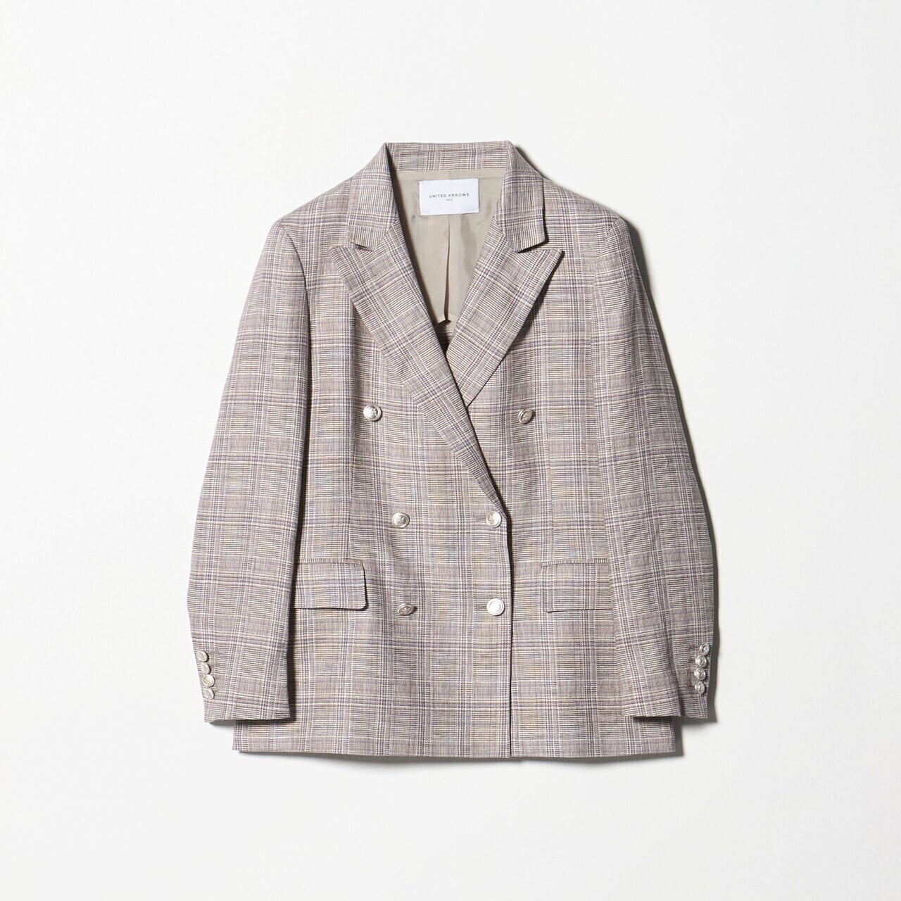 UNITED ARROWS 6ボタン リネン ブレザー ジャケット