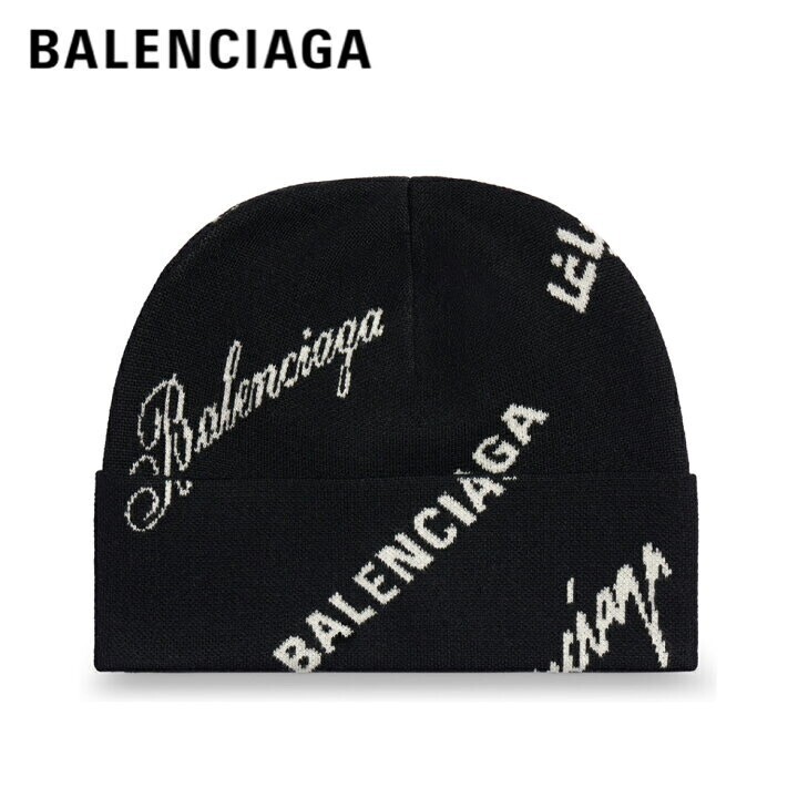Balenciaga Logomania All Over Beanie