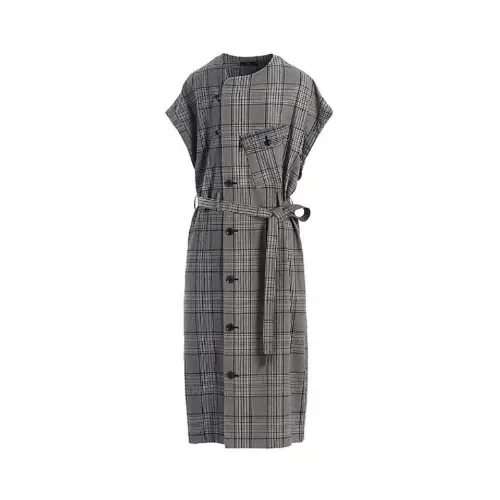 Y’s GRID PLAID SURGICAL DRESS