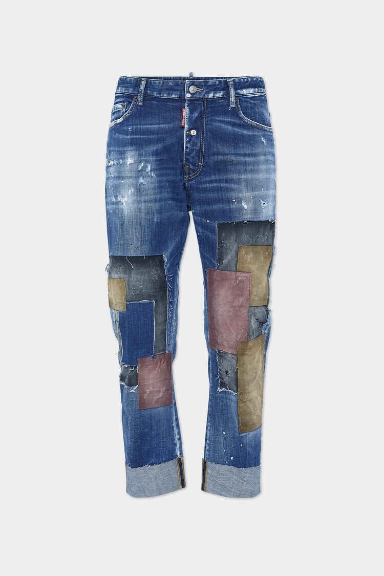 DSQUARED2 MEDIUM CORDUROY PATCHES WASH BIG BROTHER JEANS