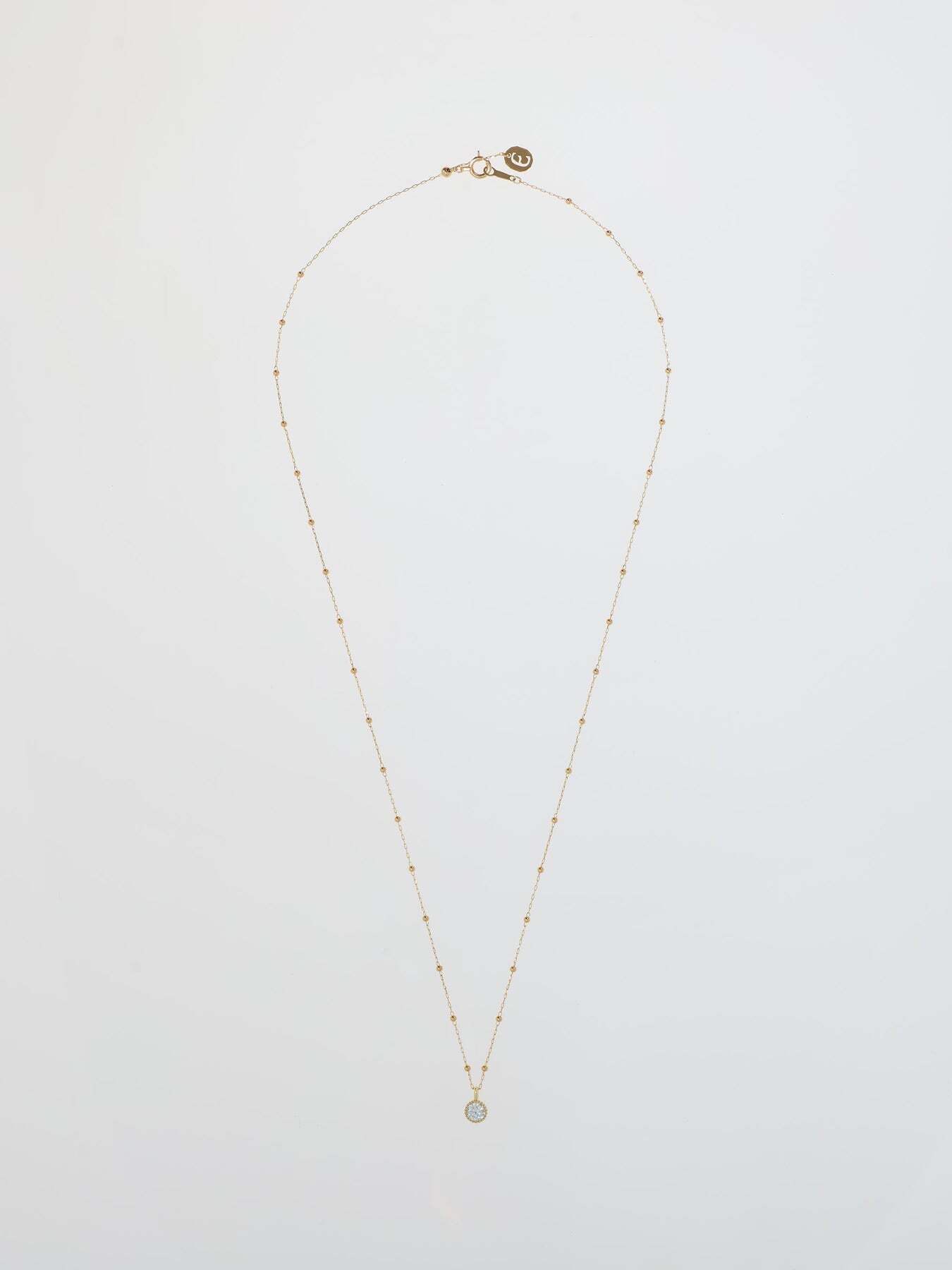 ENEY TSUTA K10YG DIAMOND CHAIN NECKLACE