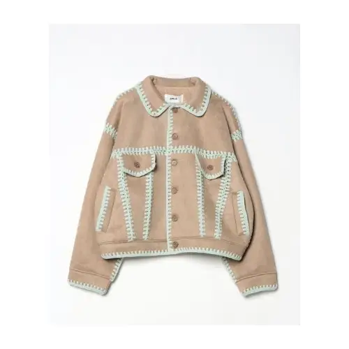AMOK HAND KNITTING BOA BLOUSON