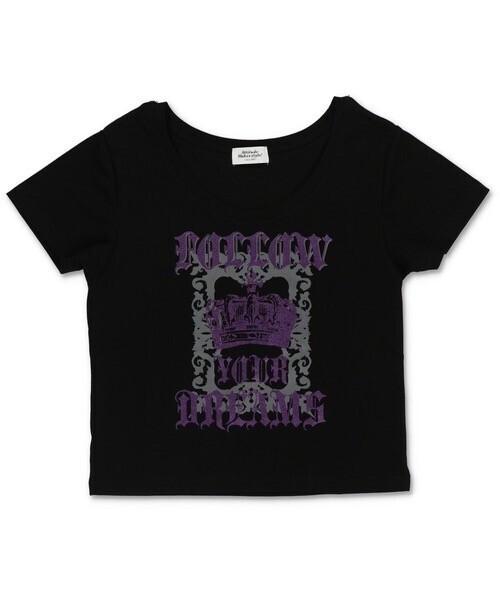 SPINNS 平成ギャルTシャツ/クラウンラメ