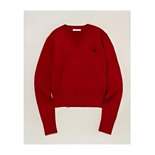 U.S. POLO ASSN. Cable V neck Knit Shirt ケーブル編みVネックニット