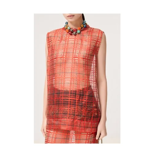 CHANEL Top - Mixed fibers twill, poppy red