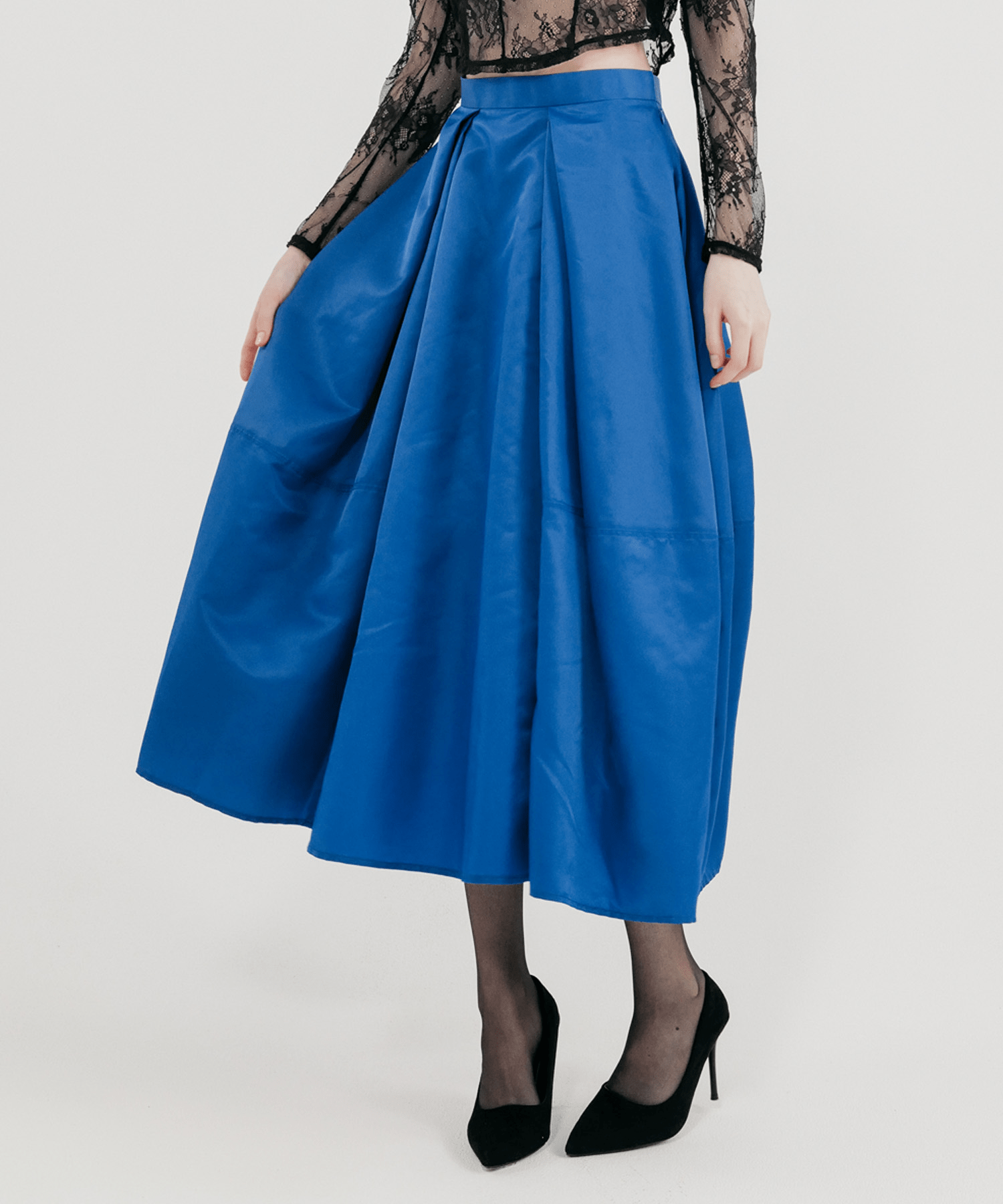 LAEMUSE TAFFETA COCOON SKIRT