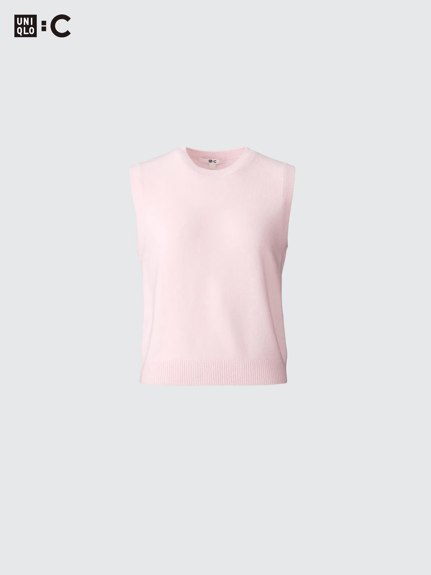 UNIQLO : C カシミヤクルーネックショートセーターノースリーブ