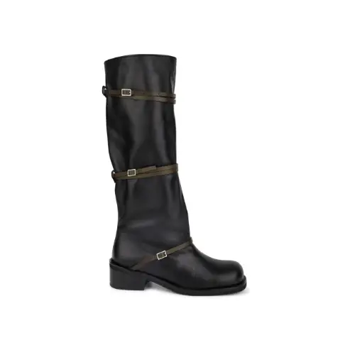 AMOMENTO belt long boots