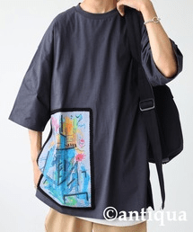 antiqua ヒロ・ヤタベ×ANTIQUA アートプリントT Tシャツ メンズ・art-1002
