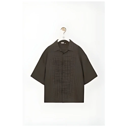 LOEWE ショートスリーブ シャツ(リネン&コットンブレンド)