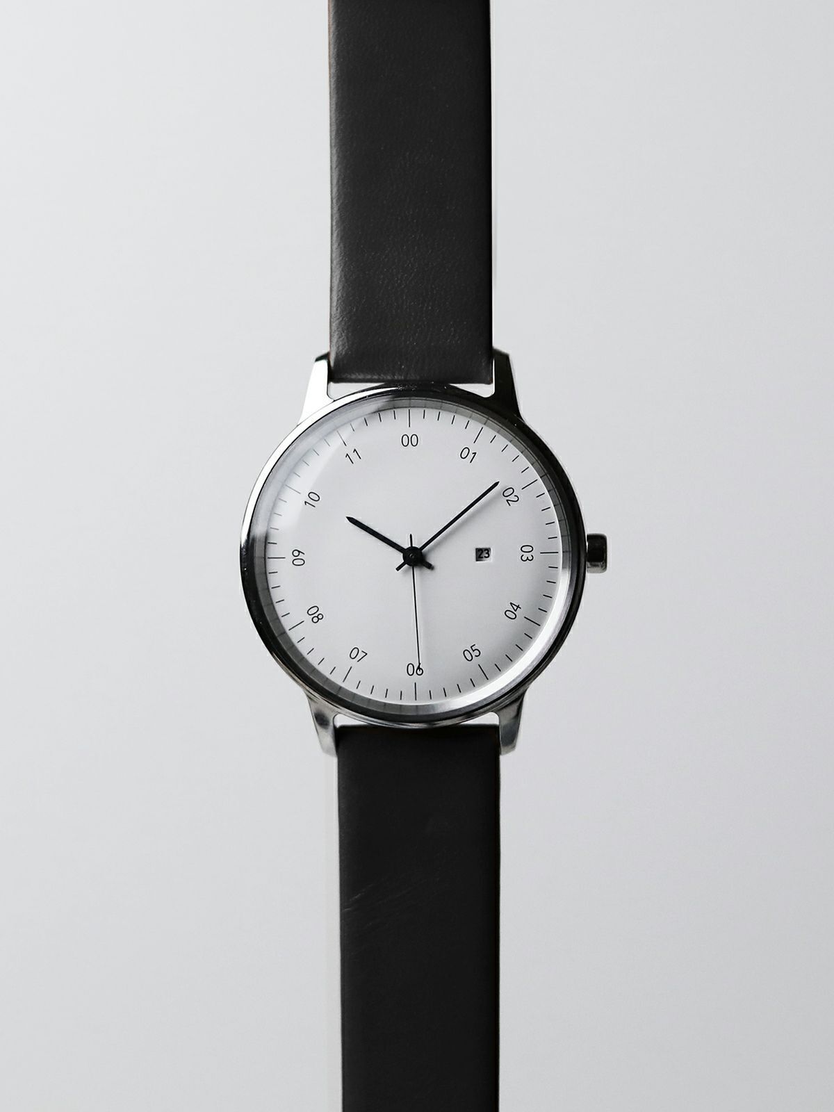 sazare SK01 / SS SILVER MIRROR FINISH / WHITE DIAL