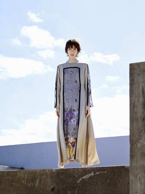 MURRAL framed flower dress
