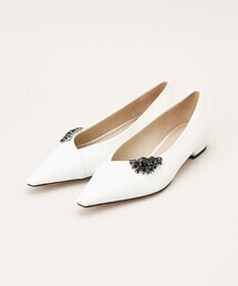 ODETTE E ODILE ファインビジューアシメ フラット20↓↑