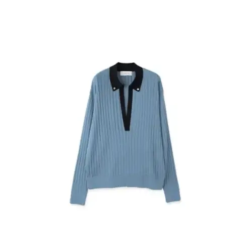 CULLNI Wide Rib Skipper Collar Knit Pullover