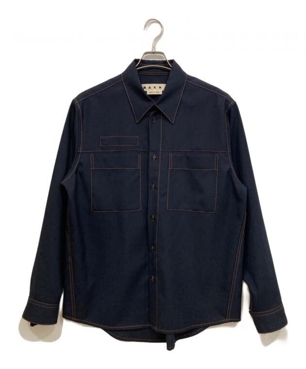 MARNI トロピカルウールステッチシャツ