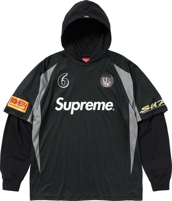 Supreme HOODED SOCCER JERSEYシュプリームサッカージャージ