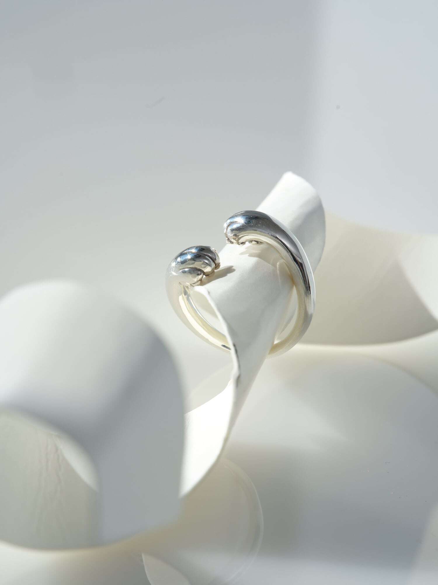 NOMG silver cat ring