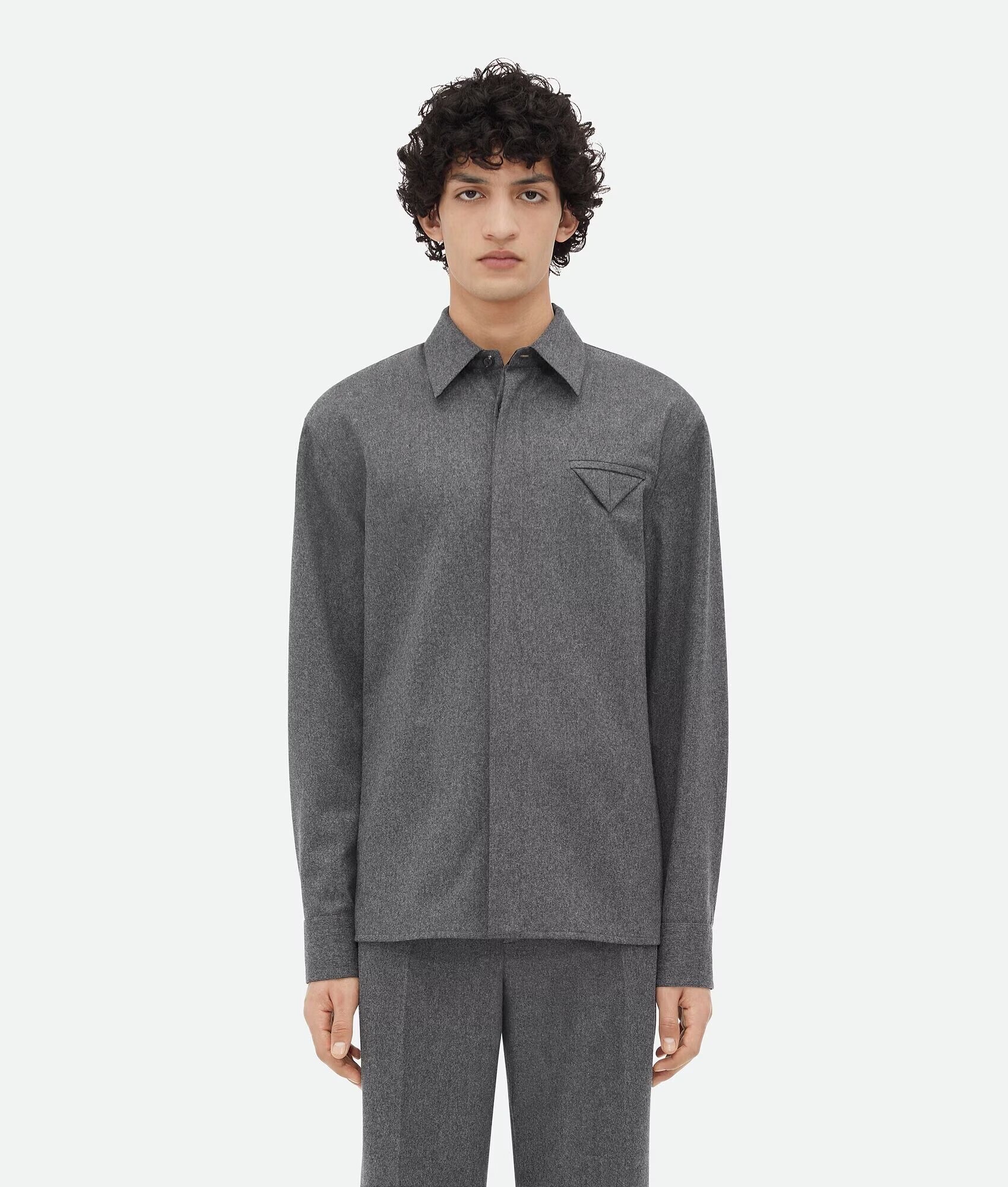 Bottega Veneta ライトウール フランネル シャツ