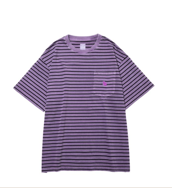 Liberaiders PIGMENT DYED STRIPED S/S SHIRT