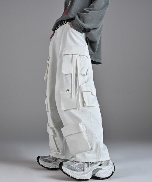ADRER ワイドパンツ カーゴパンツ parachute cargo pants / パラシュートカーゴパンツ メンズ レディース
