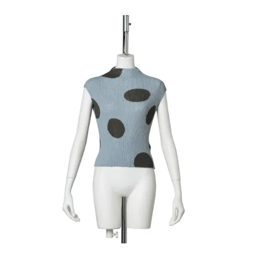 OPEN YY RIBBED DOT TOP
