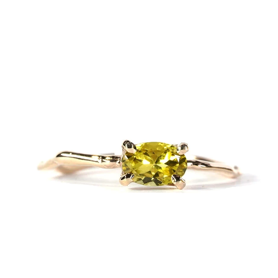 Lamie Charm Ring №860/Canary Tourmaline
