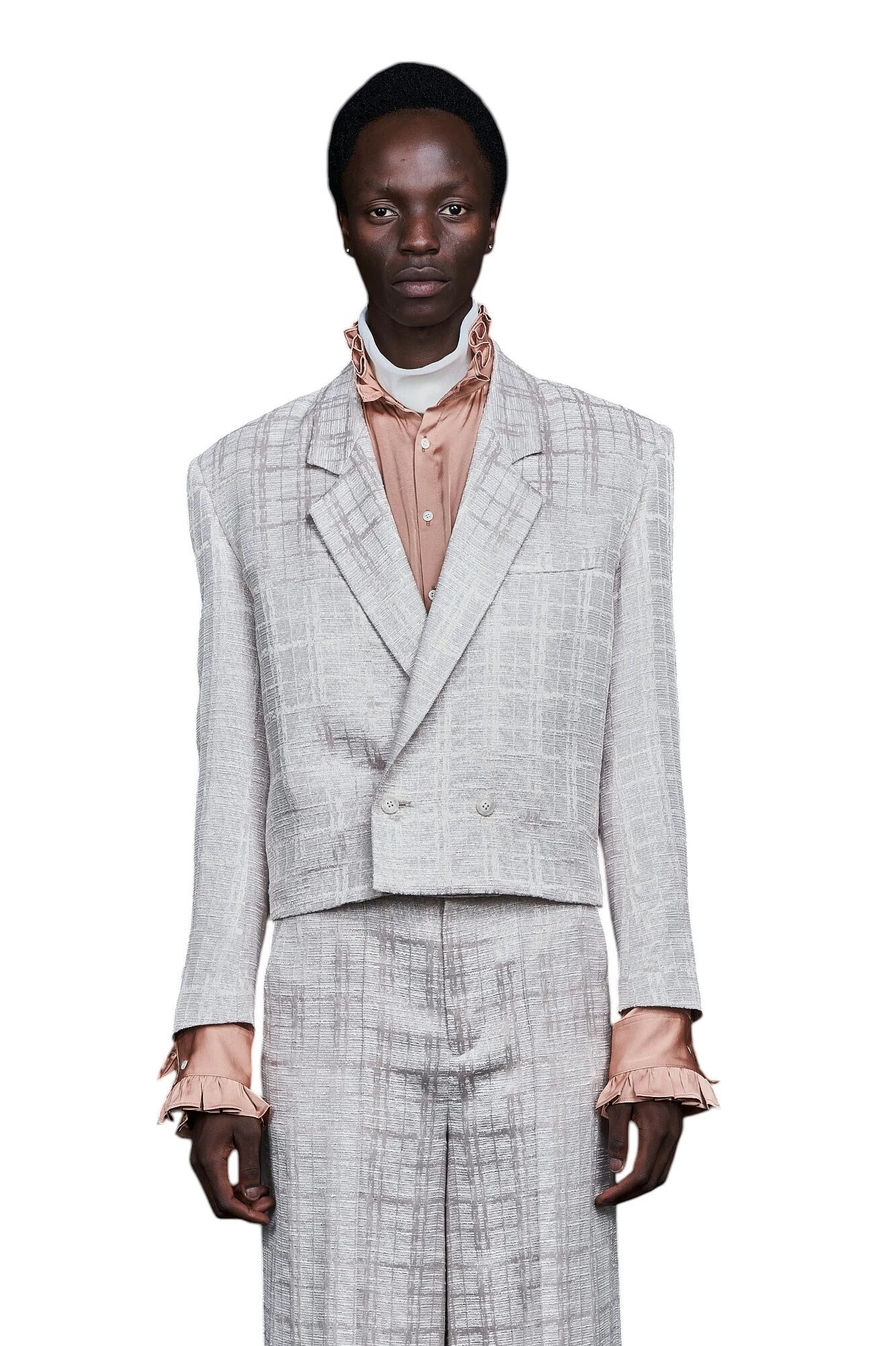 GALAABEND Tweed Custom Vintage Short Double JK CAMEL