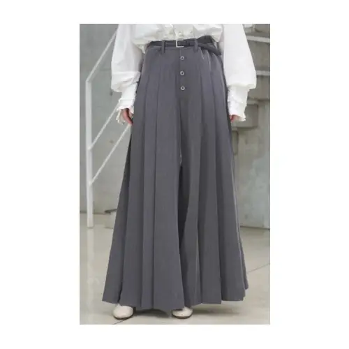 seyto 4 tuck pleats buggy flare pants
