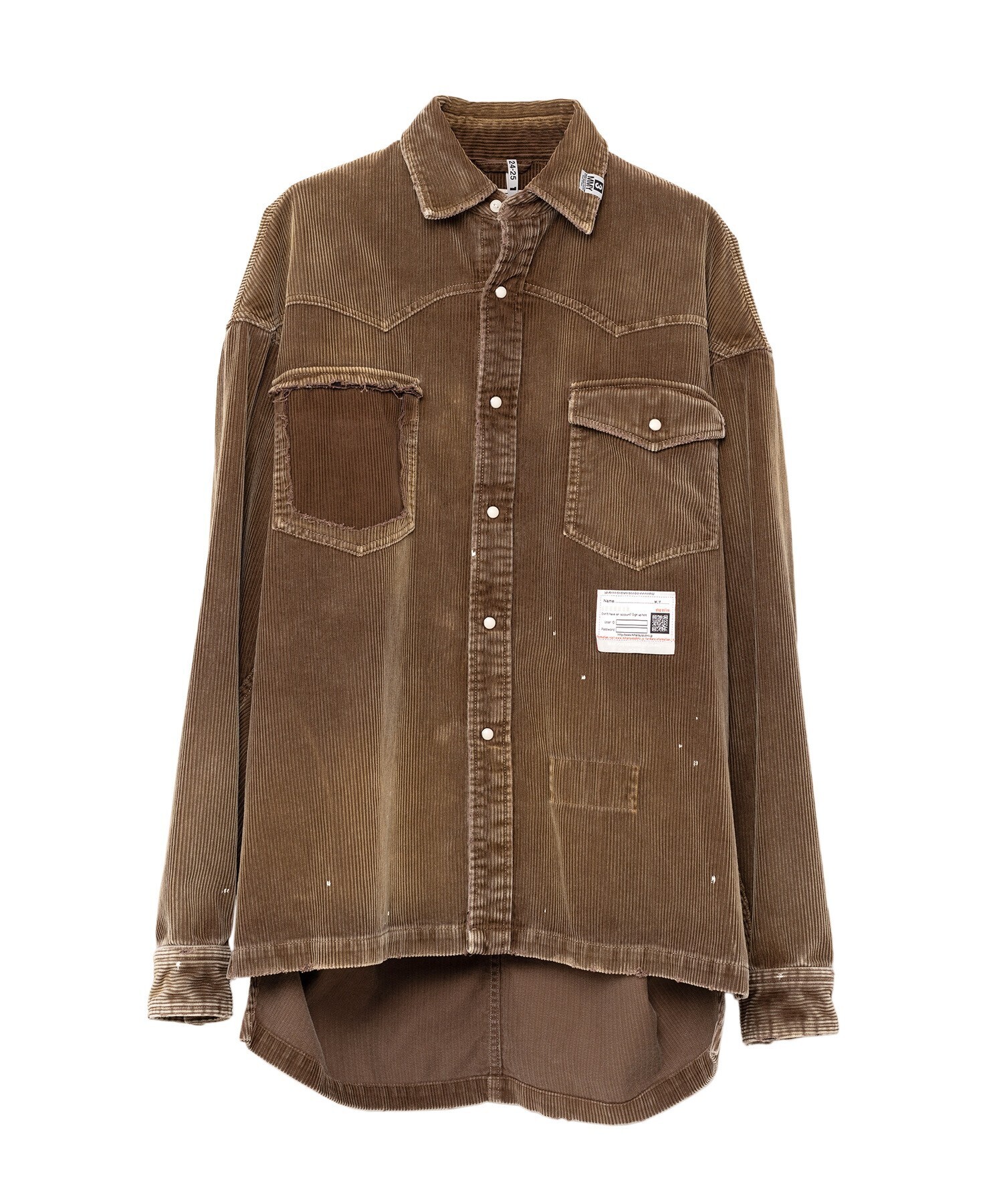 Maison MIHARA YASUHIRO Vintage-like Corduroy Shirt