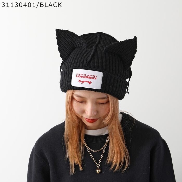 Charles Jeffrey LOVERBOY ニット帽 CHUNKY EARS