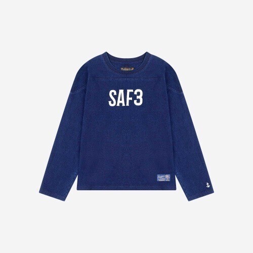 safarispot 1/2 REGION MOTORS CLUB INDIGO DENIM LONG SLEEVE