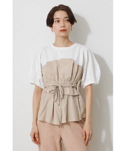 AZUL by moussy BUSTIER LAYERED TOPS/ビスチェレイヤードトップス