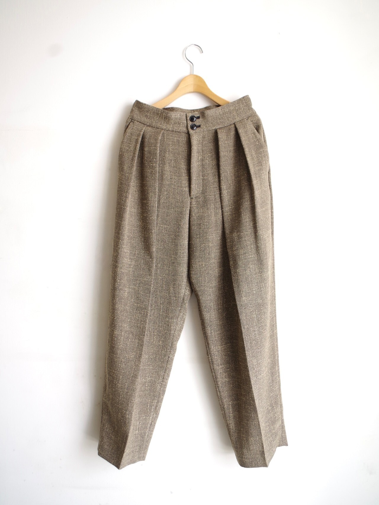 SINME ツィードワイドタックパンツ