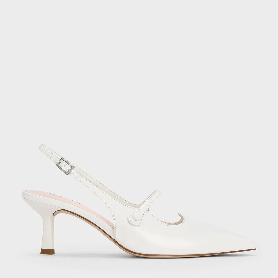 CHARLES & KEITH ポインテッドトゥ メリージェーンスリングバックパンプス