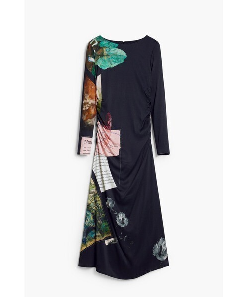 Desigual Desigual コラージュアシンメトリードレス