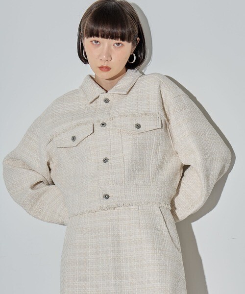 ELLEgirl ツイードショートジャケット