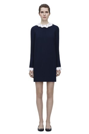 Victoria Beckham Frill Collar Shift