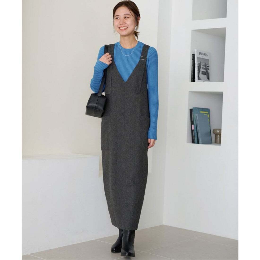 JOURNAL STANDARD relume ヘリンボンジャンパースカート