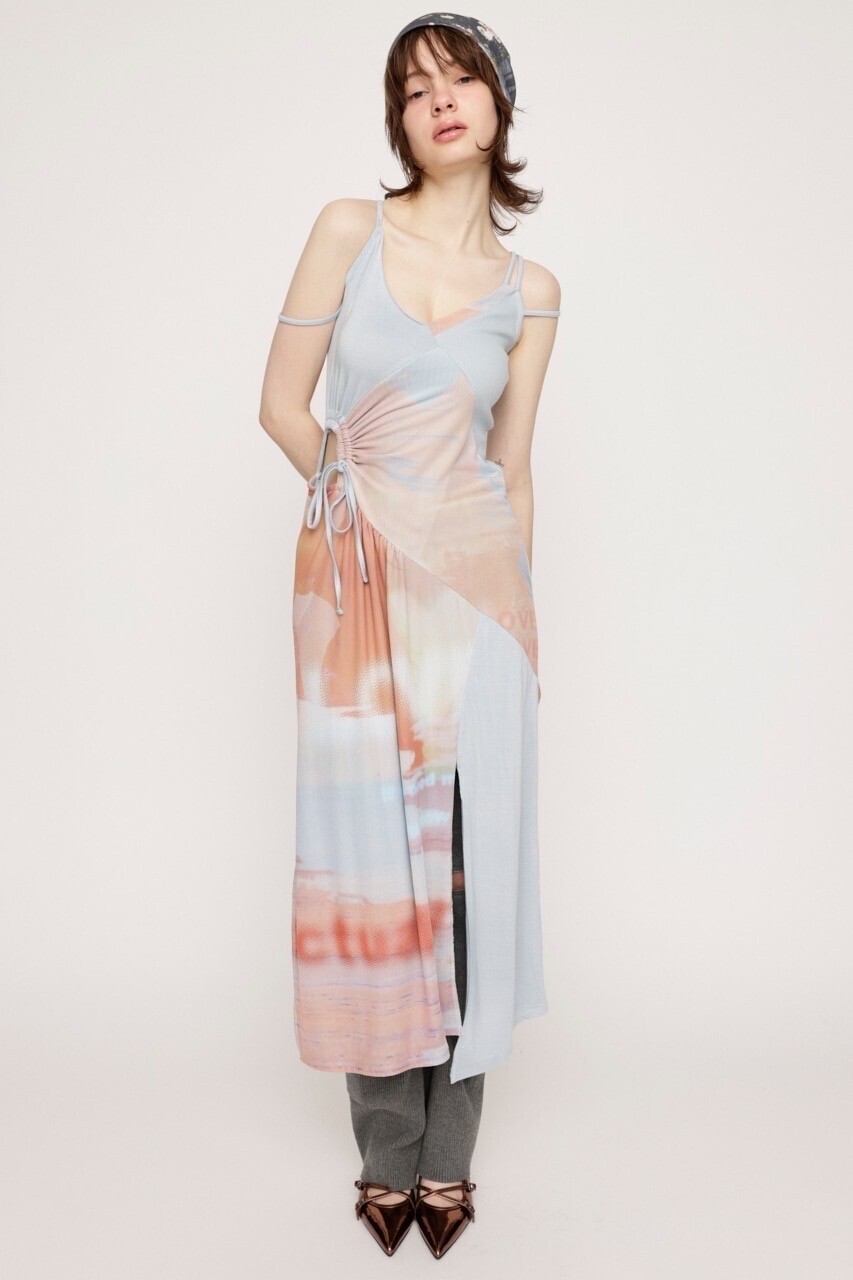 SLY PATCHWORK COLLAGE SLIP ドレス