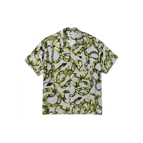 CALEE ALLOVER SNAKE PATTERN S/S SHIRT