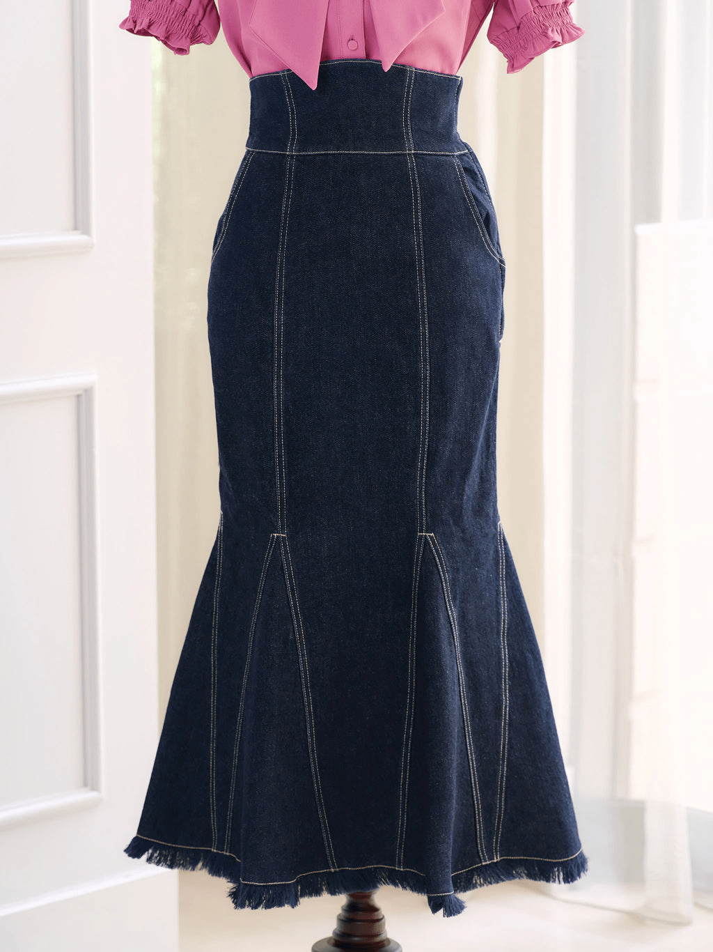 EmiriaWiz Hight waist denim mermaid skirt