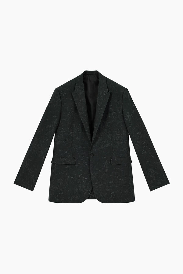 LAD MUSICIAN SMALL FLOWER PEAKED LAPEL 1B JACKET