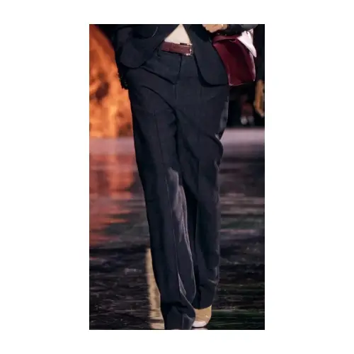 CHANEL シルク & ミックス ファイバー パンツ