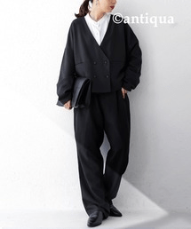 antiqua タックパンツ パンツ レディース ボトムス ワイド ・pk-00775